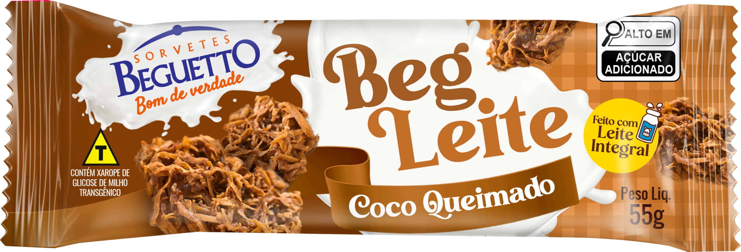 BEGUETTO- PICOLE COCO QUEIMADO